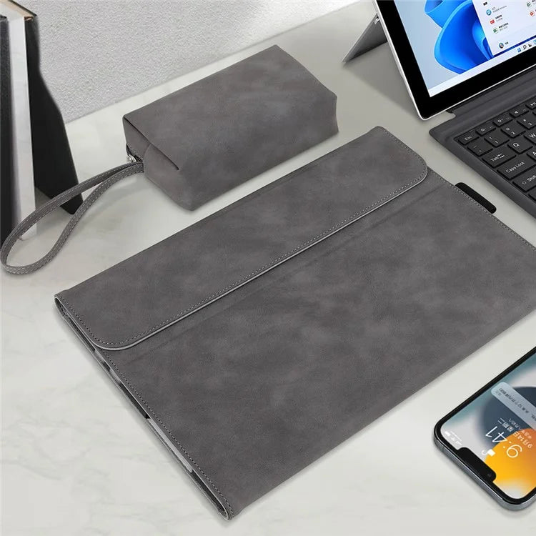 For Microsoft Surface Pro 10 / 9 Case Stand Leather Protective Sleeve with Pen Holder