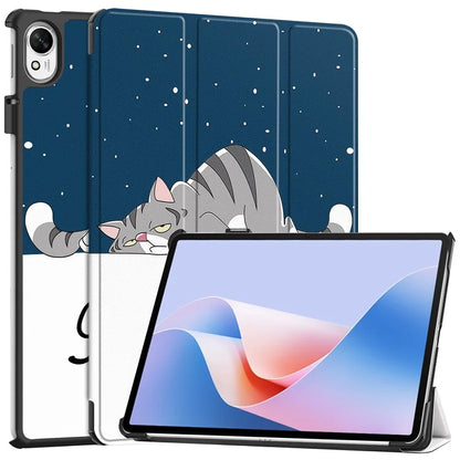 For Huawei MatePad 11.5 S Case Tri-Fold Stand Pattern Print Leather Tablet Cover with Auto Wake / Sleep