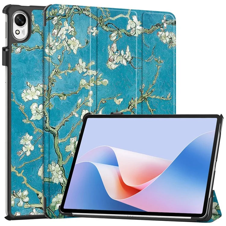For Huawei MatePad 11.5 S Case Tri-Fold Stand Pattern Print Leather Tablet Cover with Auto Wake / Sleep