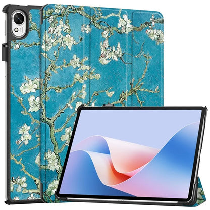For Huawei MatePad 11.5 S Case Tri-Fold Stand Pattern Print Leather Tablet Cover with Auto Wake / Sleep