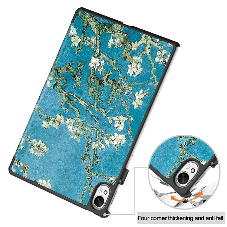 For Huawei MatePad 11.5 S Case Tri-Fold Stand Pattern Print Leather Tablet Cover with Auto Wake / Sleep