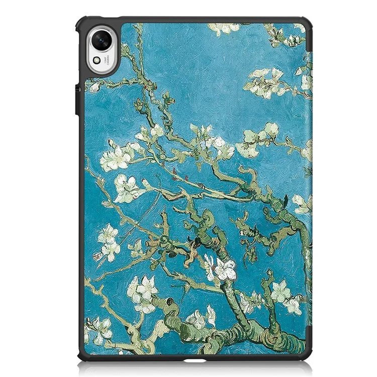 For Huawei MatePad 11.5 S Case Tri-Fold Stand Pattern Print Leather Tablet Cover with Auto Wake / Sleep