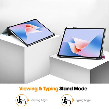 For Huawei MatePad 11.5 S Case Tri-Fold Stand Pattern Print Leather Tablet Cover with Auto Wake / Sleep