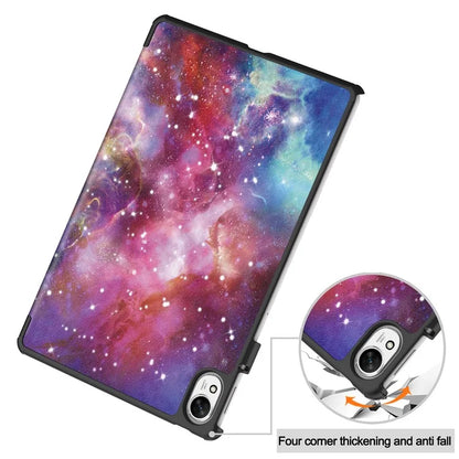 For Huawei MatePad 11.5 S Case Tri-Fold Stand Pattern Print Leather Tablet Cover with Auto Wake / Sleep