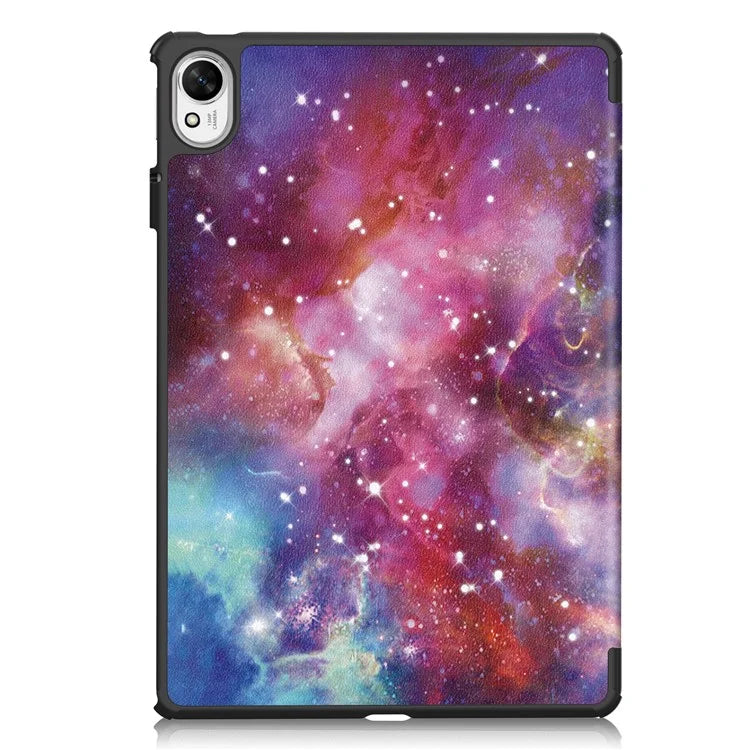 For Huawei MatePad 11.5 S Case Tri-Fold Stand Pattern Print Leather Tablet Cover with Auto Wake / Sleep