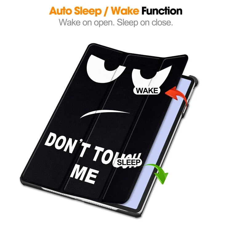 For Huawei MatePad 11.5 S Case Tri-Fold Stand Pattern Print Leather Tablet Cover with Auto Wake / Sleep