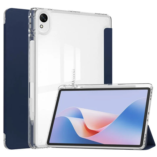 For Huawei MatePad 11.5 S Case Clear Acrylic Leather Tablet Cover Support Auto Sleep / Wake