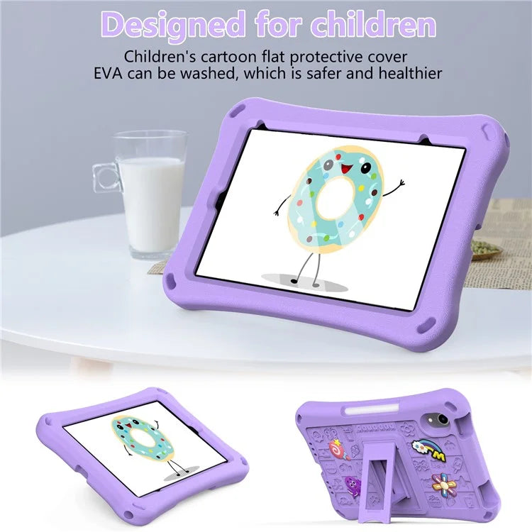 For iPad mini (2021) Case EVA Tablet Kickstand Cover with Shoulder Strap