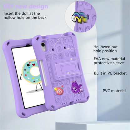 For iPad mini (2021) Case EVA Tablet Kickstand Cover with Shoulder Strap