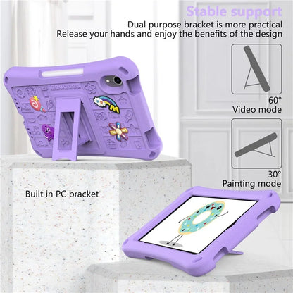 For iPad mini (2021) Case EVA Tablet Kickstand Cover with Shoulder Strap
