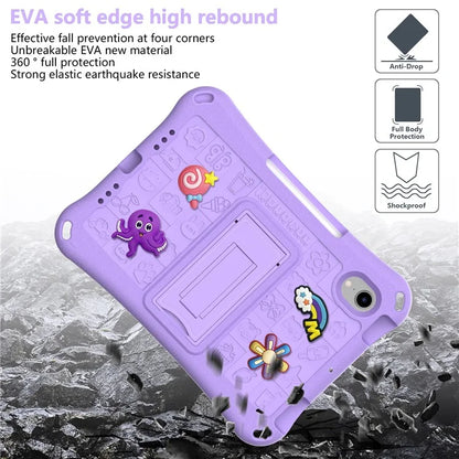 For iPad mini (2021) Case EVA Tablet Kickstand Cover with Shoulder Strap