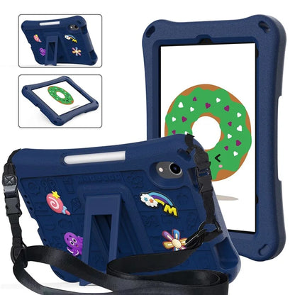 For iPad mini (2021) Case EVA Tablet Kickstand Cover with Shoulder Strap