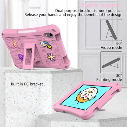 For iPad mini (2021) Case EVA Tablet Kickstand Cover with Shoulder Strap