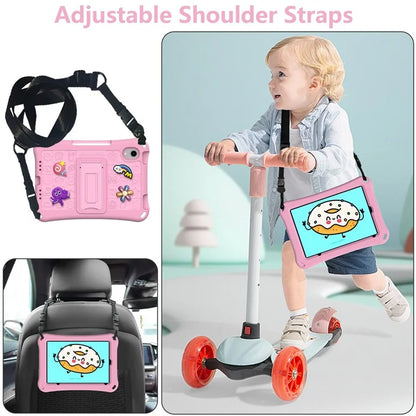 For iPad mini (2021) Case EVA Tablet Kickstand Cover with Shoulder Strap