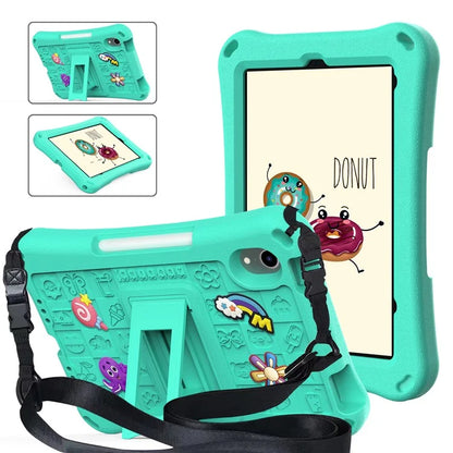 For iPad mini (2021) Case EVA Tablet Kickstand Cover with Shoulder Strap