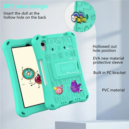 For iPad mini (2021) Case EVA Tablet Kickstand Cover with Shoulder Strap