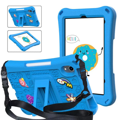 For iPad mini (2021) Case EVA Tablet Kickstand Cover with Shoulder Strap
