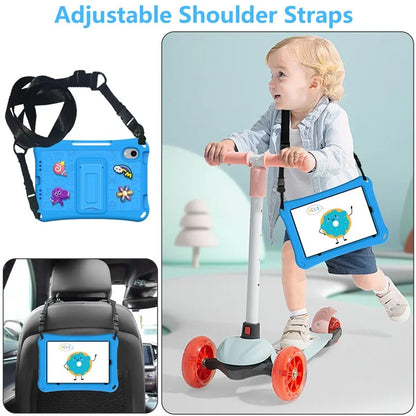 For iPad mini (2021) Case EVA Tablet Kickstand Cover with Shoulder Strap