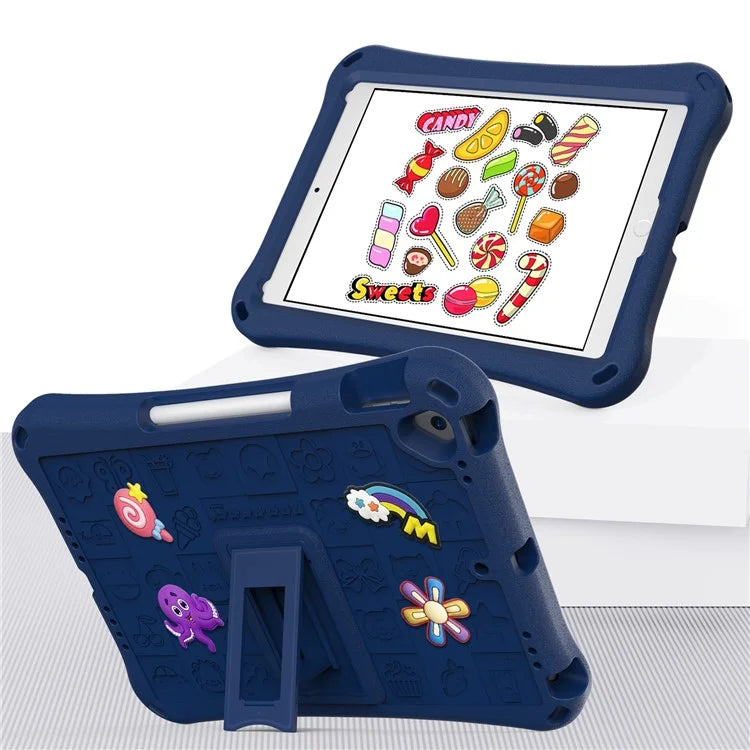 For iPad 10.2 (2021) / (2020) / (2019) / Air 10.5 inch (2019) Case EVA Protective Cover with Shoulder Strap Kickstand