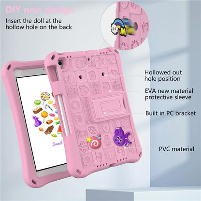 For iPad 10.2 (2021) / (2020) / (2019) / Air 10.5 inch (2019) Case EVA Protective Cover with Shoulder Strap Kickstand