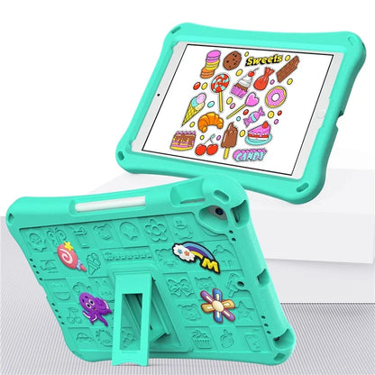 For iPad 10.2 (2021) / (2020) / (2019) / Air 10.5 inch (2019) Case EVA Protective Cover with Shoulder Strap Kickstand