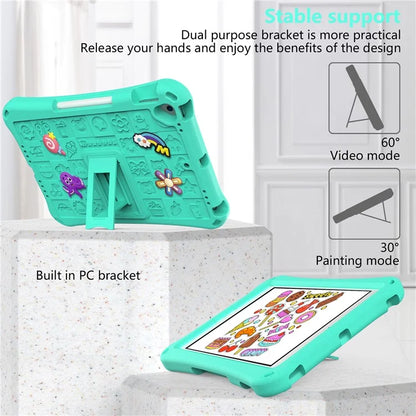 For iPad 10.2 (2021) / (2020) / (2019) / Air 10.5 inch (2019) Case EVA Protective Cover with Shoulder Strap Kickstand