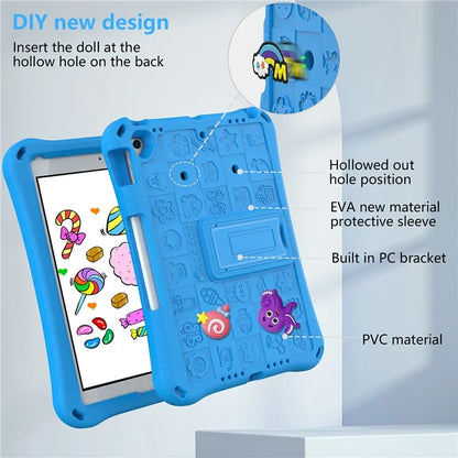 For iPad 10.2 (2021) / (2020) / (2019) / Air 10.5 inch (2019) Case EVA Protective Cover with Shoulder Strap Kickstand