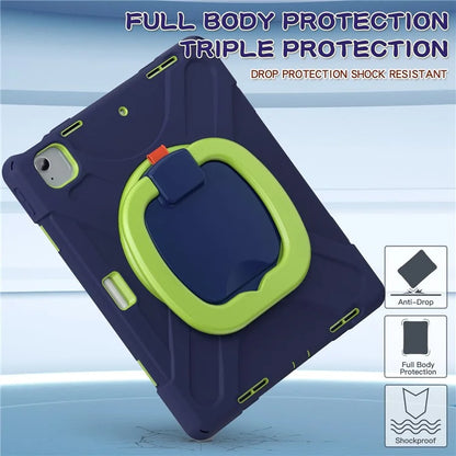 For iPad Air 13 (2024)  /  iPad Pro 12.9 (2022)  /  (2021)  /  (2020)  /  (2018) Case TPU+PC+Silicone Tablet Cover Kickstand