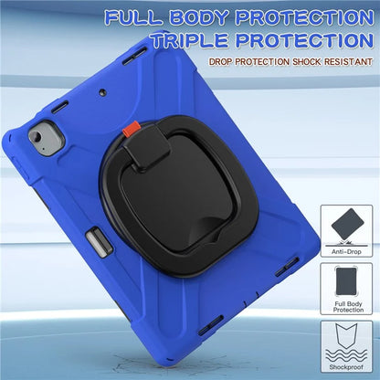 For iPad Air 13 (2024)  /  iPad Pro 12.9 (2022)  /  (2021)  /  (2020)  /  (2018) Case TPU+PC+Silicone Tablet Cover Kickstand