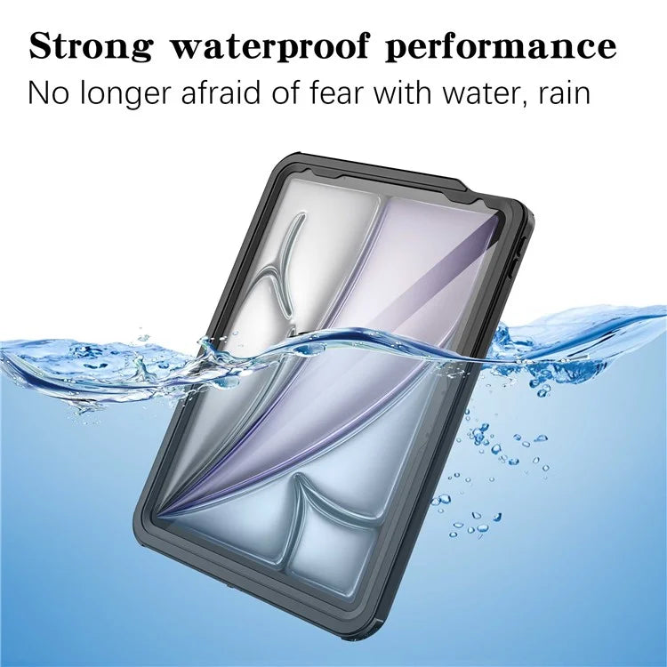 FS For iPad Air 11 (2024) / Air (2020) / Air (2022) PC+PET+TPU Tablet Case IP68 Waterproof Cover