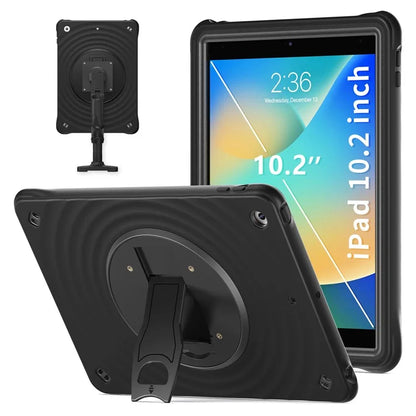 For iPad 10.2 (2021) / (2020) / (2019) Case Rotatable Kickstand PC+Silicone+TPU Tablet Cover