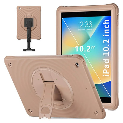 For iPad 10.2 (2021) / (2020) / (2019) Case Rotatable Kickstand PC+Silicone+TPU Tablet Cover