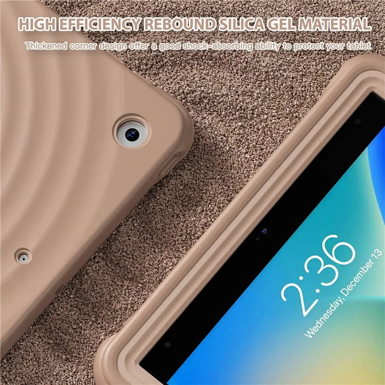 For iPad 10.2 (2021) / (2020) / (2019) Case Rotatable Kickstand PC+Silicone+TPU Tablet Cover