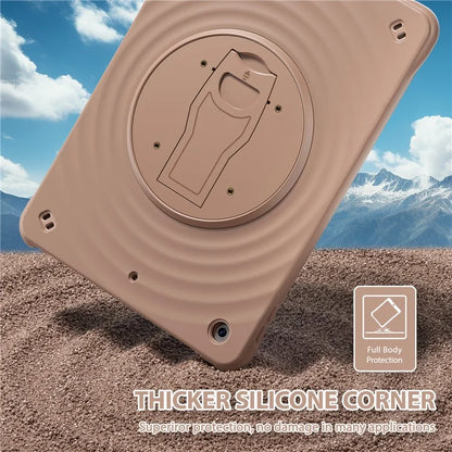 For iPad 10.2 (2021) / (2020) / (2019) Case Rotatable Kickstand PC+Silicone+TPU Tablet Cover