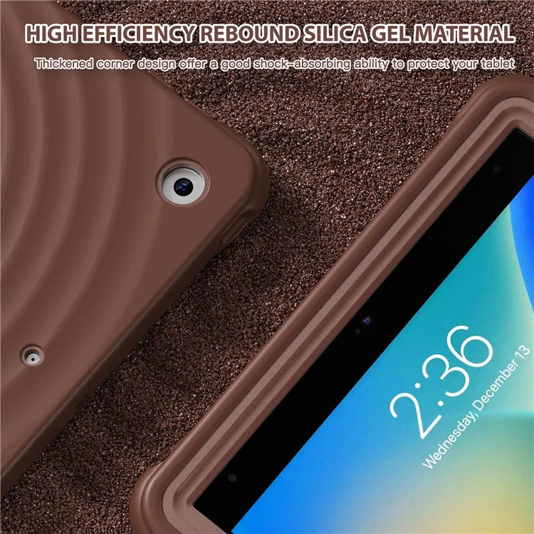 For iPad 10.2 (2021) / (2020) / (2019) Case Rotatable Kickstand PC+Silicone+TPU Tablet Cover
