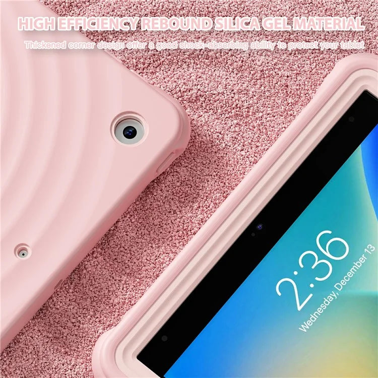 For iPad 10.2 (2021) / (2020) / (2019) Case Rotatable Kickstand PC+Silicone+TPU Tablet Cover
