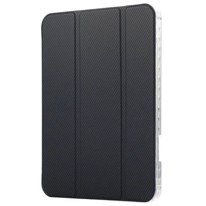 For iPad Air 13 (2024) Case Smart Leather Tri-Fold Stand Tablet Cover Carbon Fiber Texture