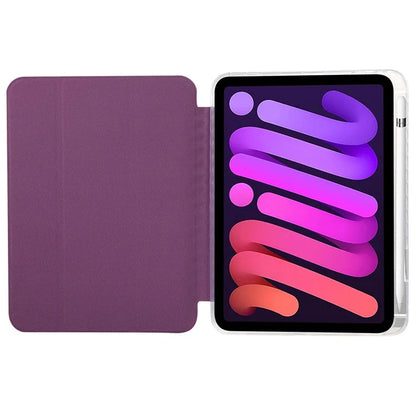 For iPad Air 13 (2024) Case Smart Leather Tri-Fold Stand Tablet Cover Carbon Fiber Texture