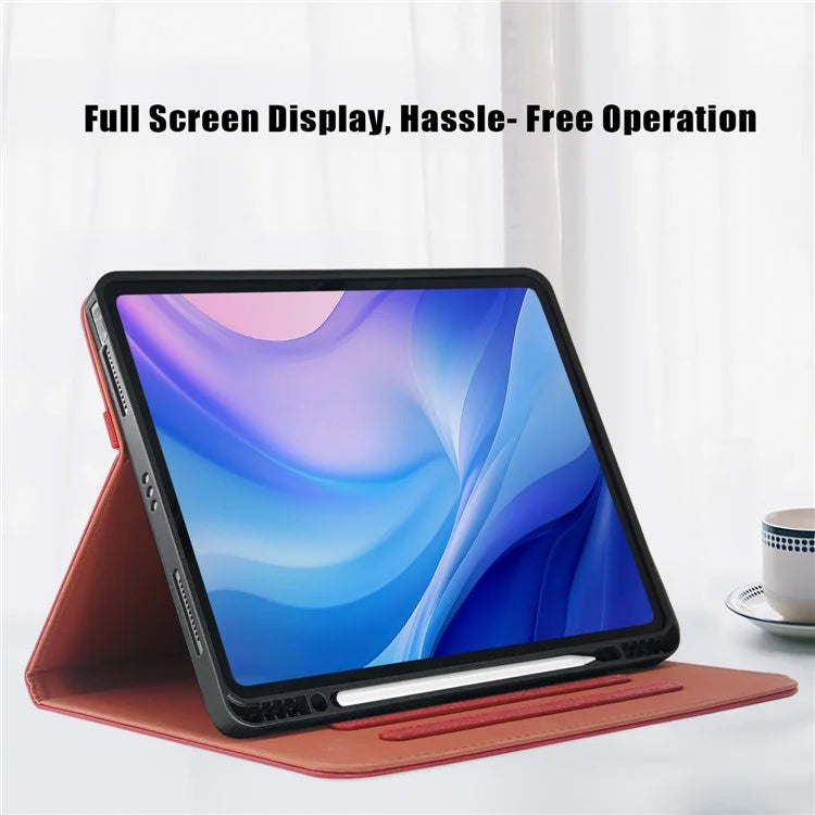 For iPad Air 13 (2024) / iPad Pro 13 (2024) / Pro 12.9 (2022) / (2021) / (2020) / (2018) Leather Case Tablet Cover
