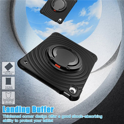 For iPad 10.9 (2022) Case PC+Silicone+TPU Tablet Cover with Rotating Grip Handle
