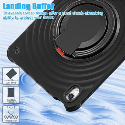 For iPad 10.9 (2022) Case PC+Silicone+TPU Tablet Cover with Rotating Grip Handle