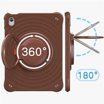 For iPad 10.9 (2022) Case PC+Silicone+TPU Tablet Cover with Rotating Grip Handle