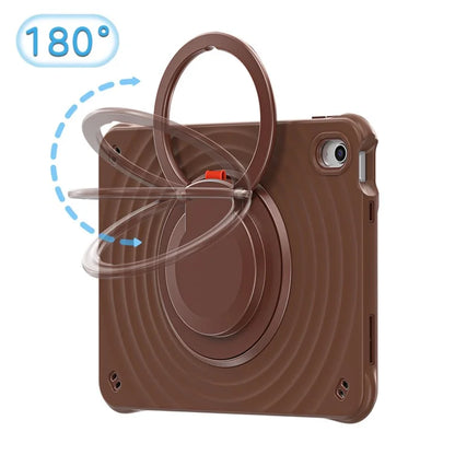 For iPad 10.9 (2022) Case PC+Silicone+TPU Tablet Cover with Rotating Grip Handle