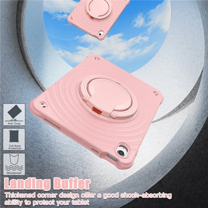 For iPad 10.9 (2022) Case PC+Silicone+TPU Tablet Cover with Rotating Grip Handle