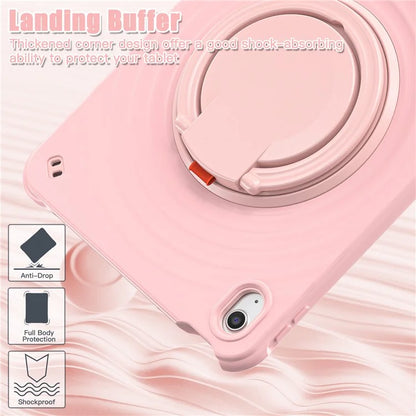For iPad 10.9 (2022) Case PC+Silicone+TPU Tablet Cover with Rotating Grip Handle