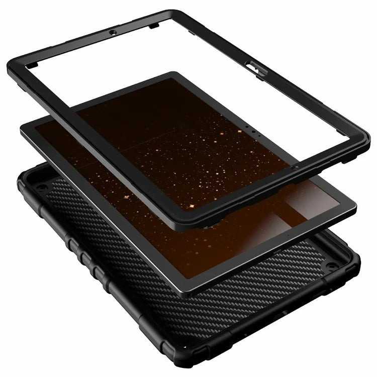 For Samsung Galaxy Tab A8 10.5 (2021) / (2022) Case Kickstand Spider Style PC+TPU Rugged Protective Cover