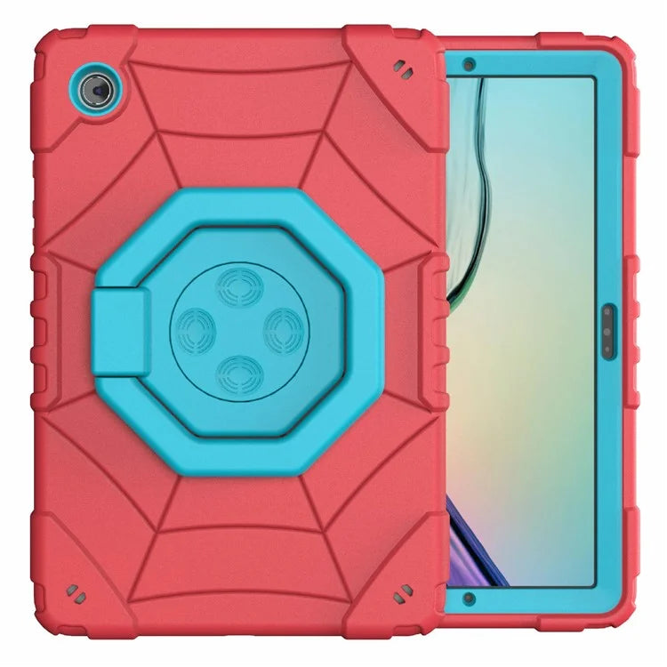 For Samsung Galaxy Tab A8 10.5 (2021) / (2022) Case Kickstand Spider Style PC+TPU Rugged Protective Cover