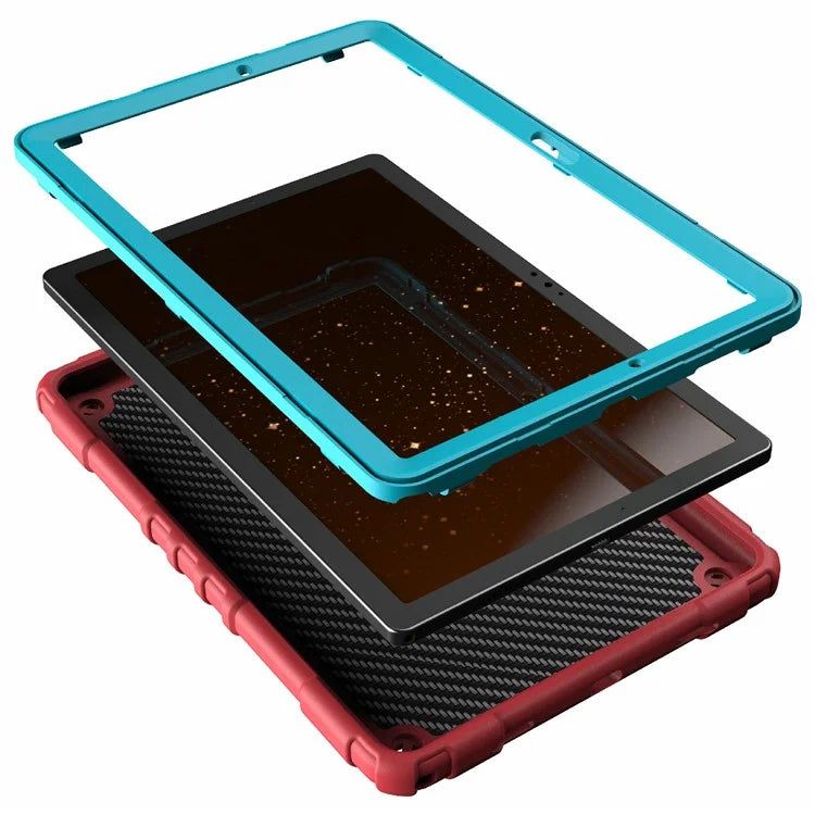 For Samsung Galaxy Tab A8 10.5 (2021) / (2022) Case Kickstand Spider Style PC+TPU Rugged Protective Cover