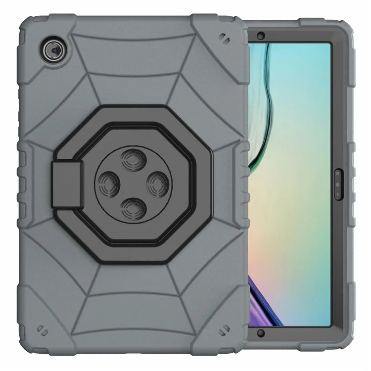 For Samsung Galaxy Tab A8 10.5 (2021) / (2022) Case Kickstand Spider Style PC+TPU Rugged Protective Cover