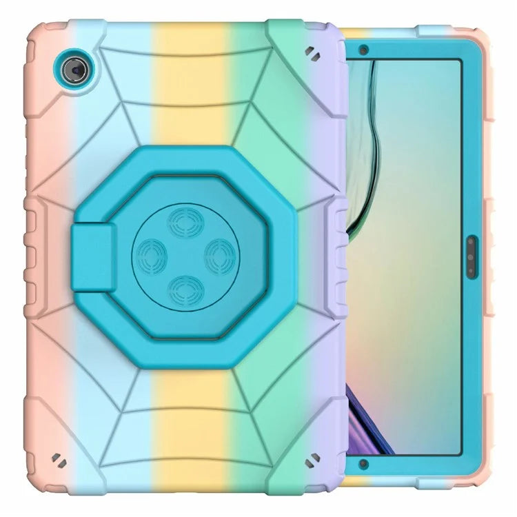For Samsung Galaxy Tab A8 10.5 (2021) / (2022) Case Kickstand Spider Style PC+TPU Rugged Protective Cover